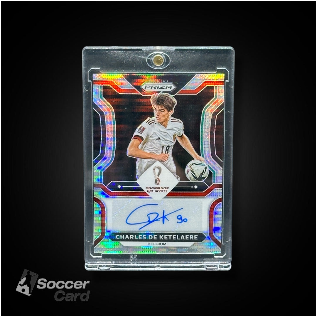 Charles De Ketelaere Breakaway Prizm Signature Qatar World Cup 2022
