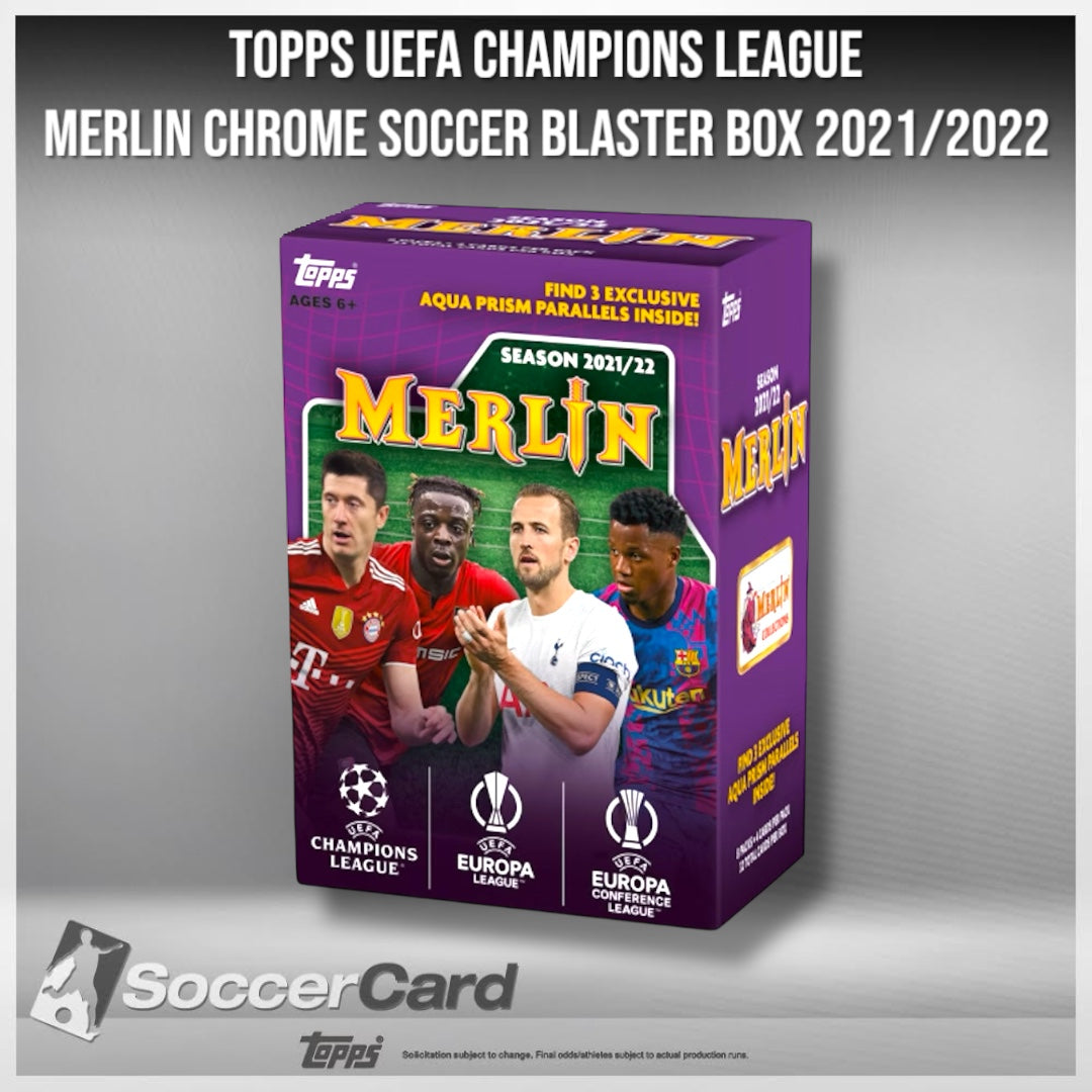 Topps UEFA Champions League Merlin Chrome Blaster 2021/2022
