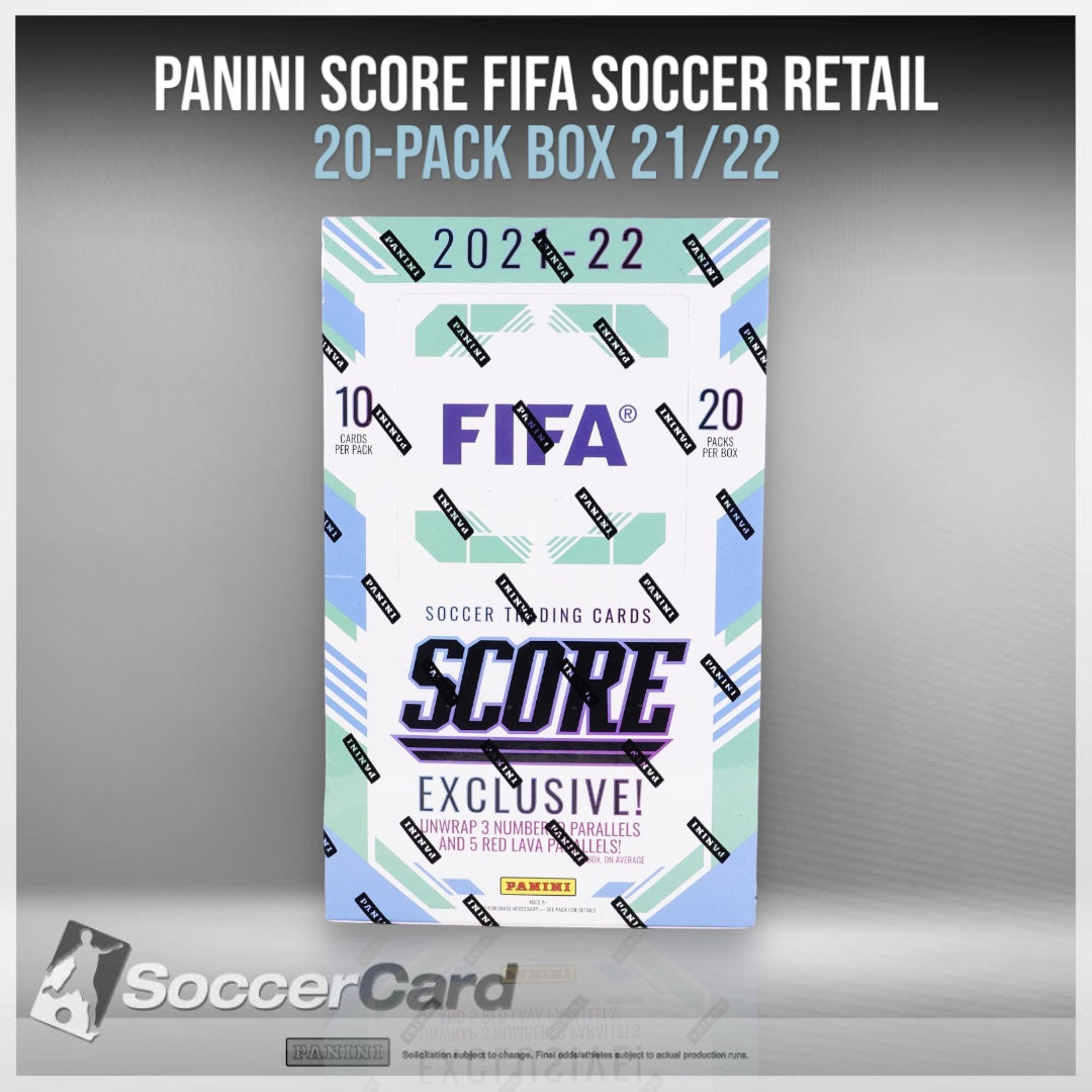 صندوق Panini Score FIFA Soccer Retail، يحتوي على 20 قطعة، 2021/2022