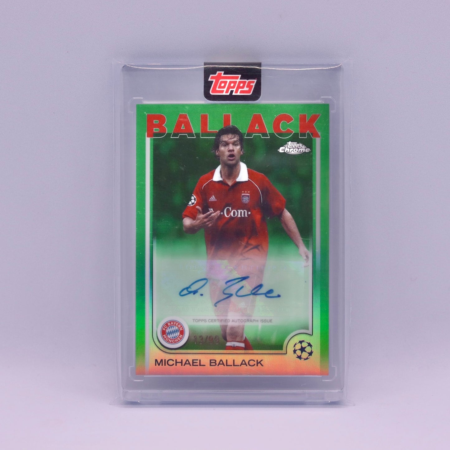 Michael Ballack (13/99) Topps Chrome UEFA Champions League Auto
