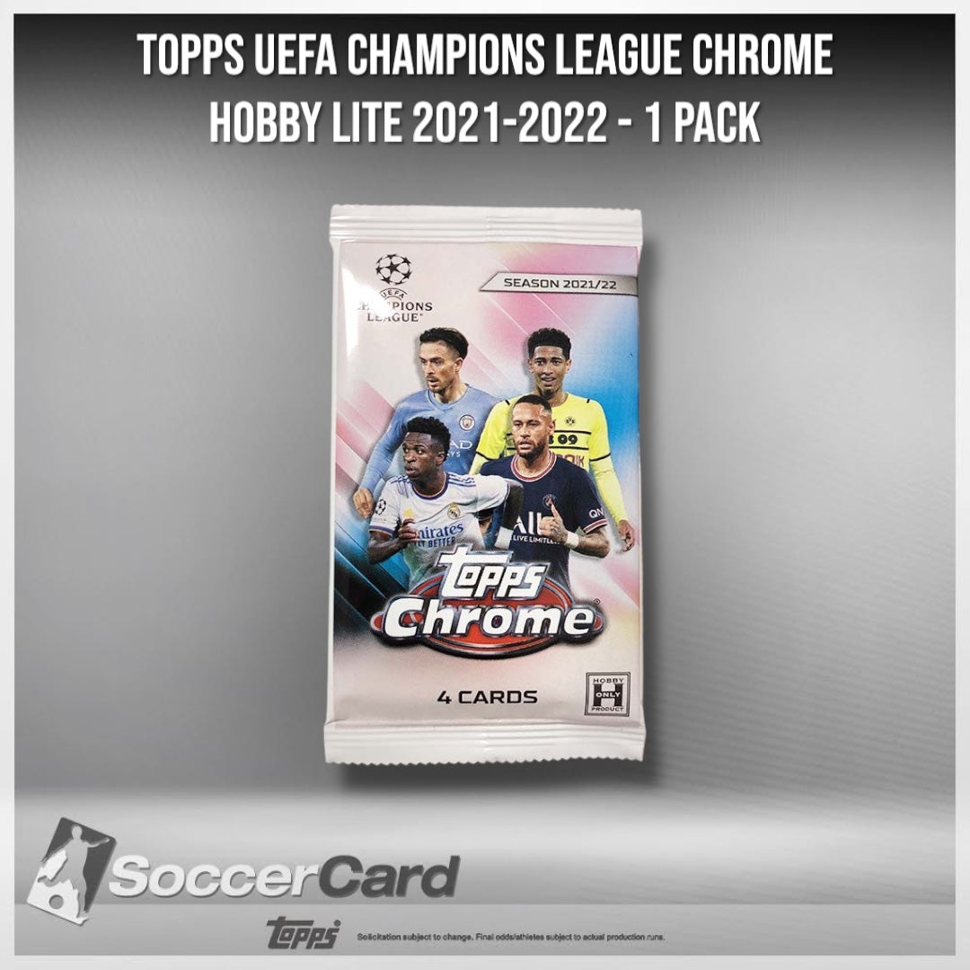 Topps UEFA Champions League Chrome 2021-22 Hobby Lite Pack