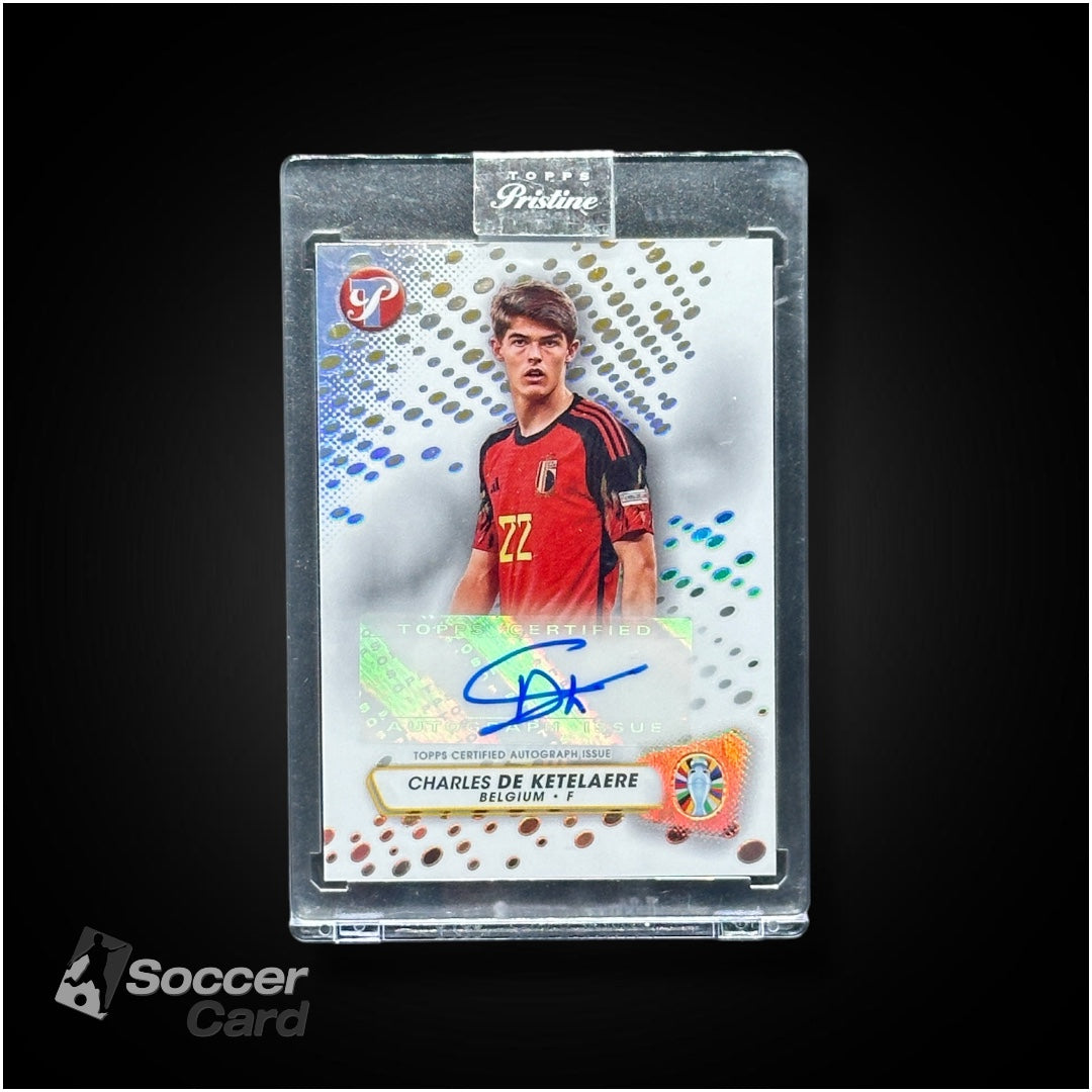 Charles De Ketelaere Topps Pristine Road To Euro 2024