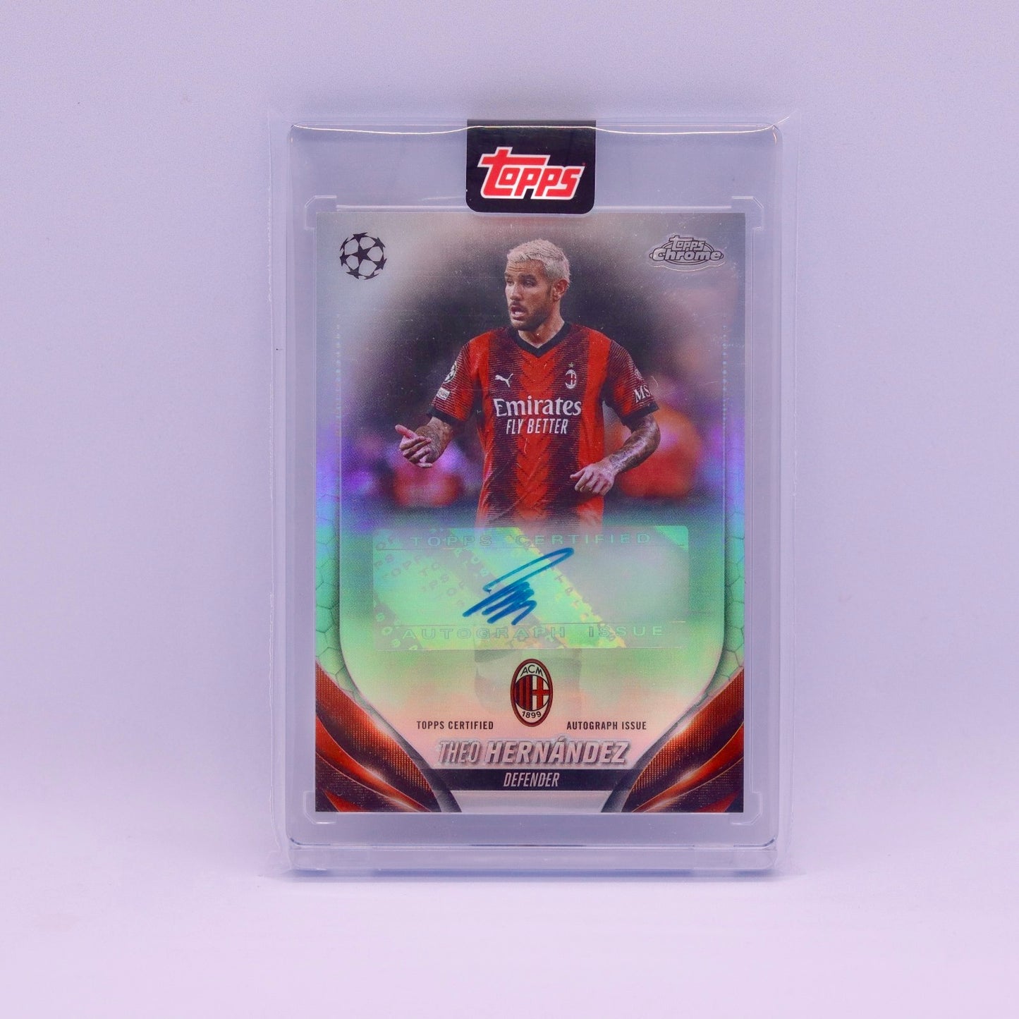 Theo Hernandez Topps Chrome UEFA Champions League 2023/2024 Auto