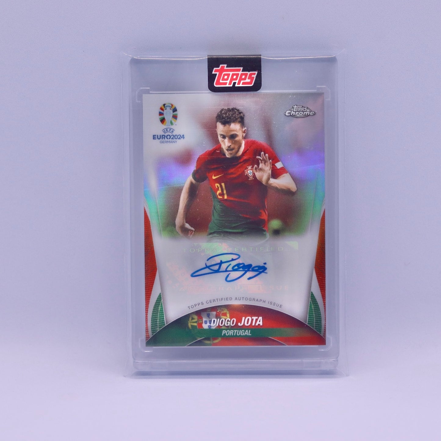 Diogo Jota Topps Chrome UEFA Euro 2024 Auto