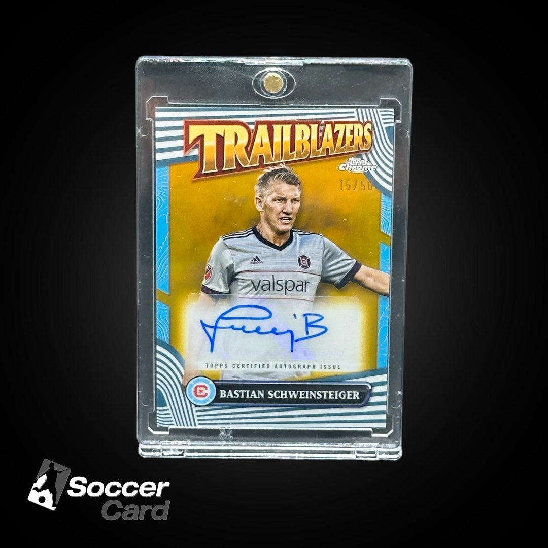 Bastian Schweinsteiger (15/50) Topps MLS Mania Auto Gold 2024