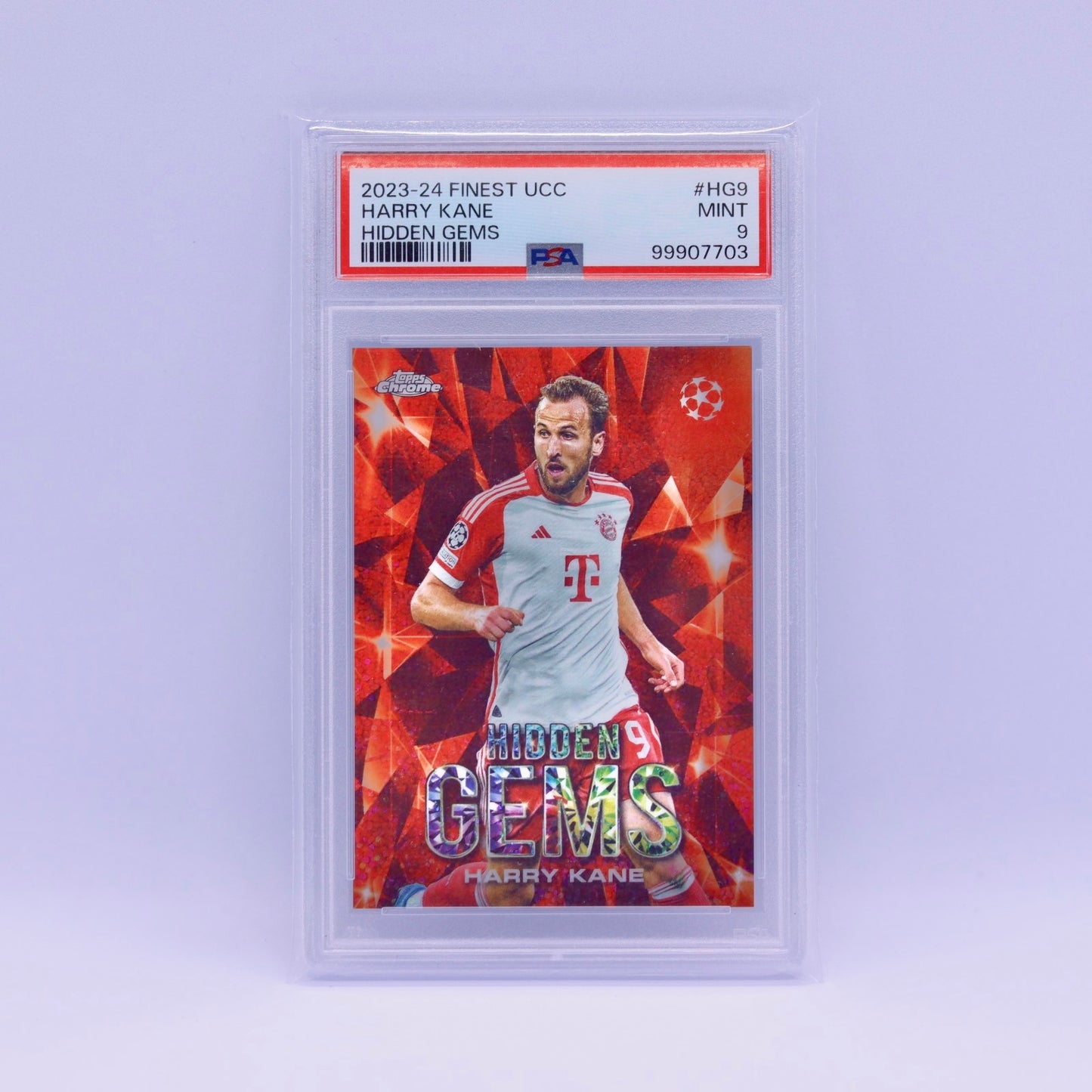 Harry Kane Topps Chrome SSP 2023/2024 Hidden Gems PSA 9