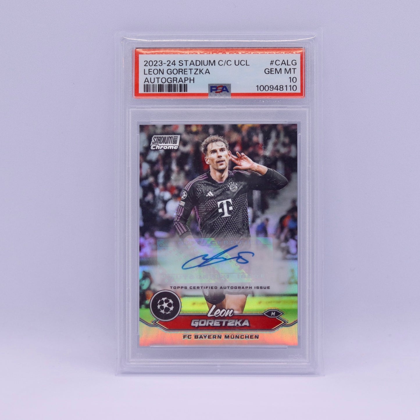 ملعب ليون جوريتزكا توبس كروم مسابقة UEFA 2023/2024 Auto - PSA 10