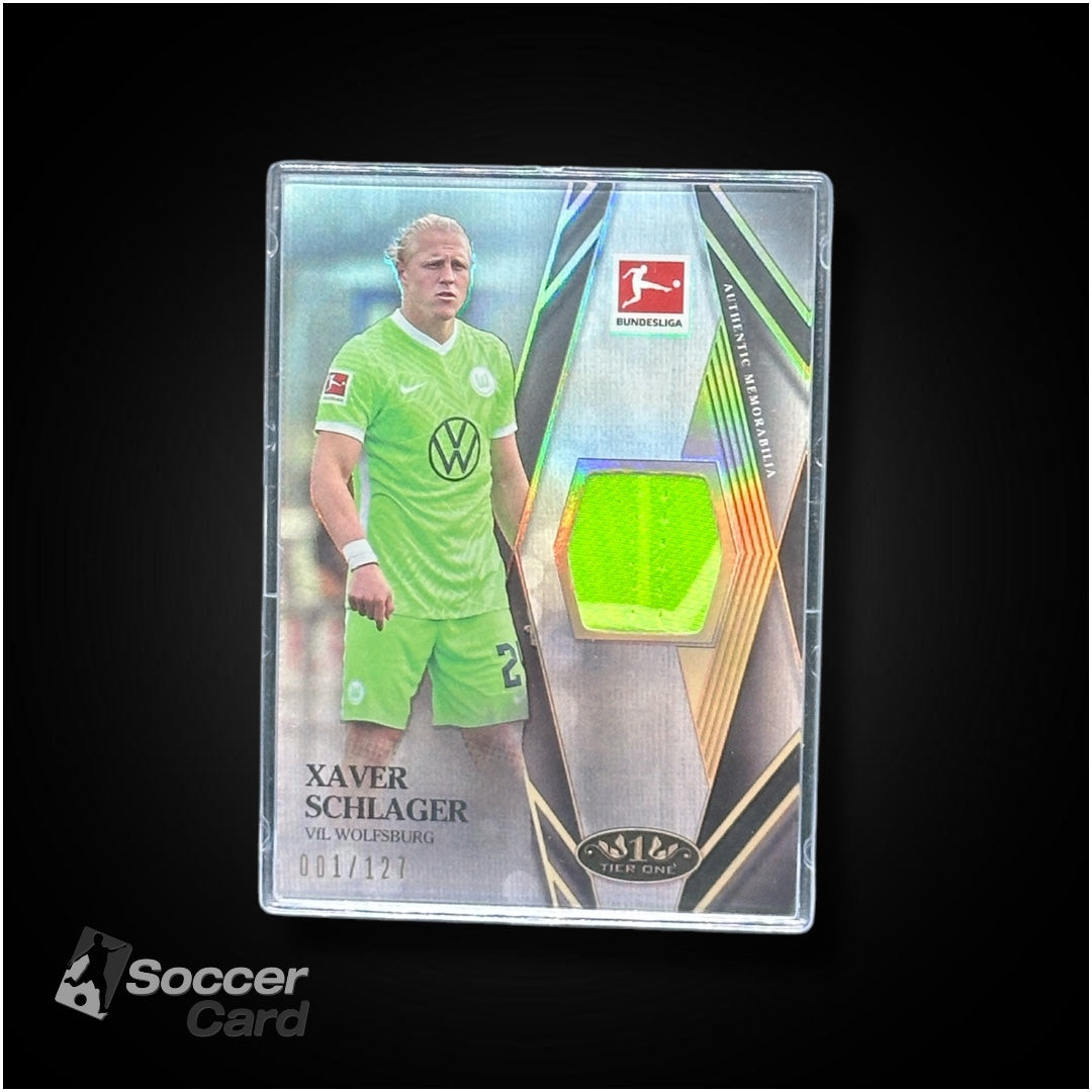 Xaver Schlager (1/127) Relic Topps Tier One Bundesliga 2020/2021