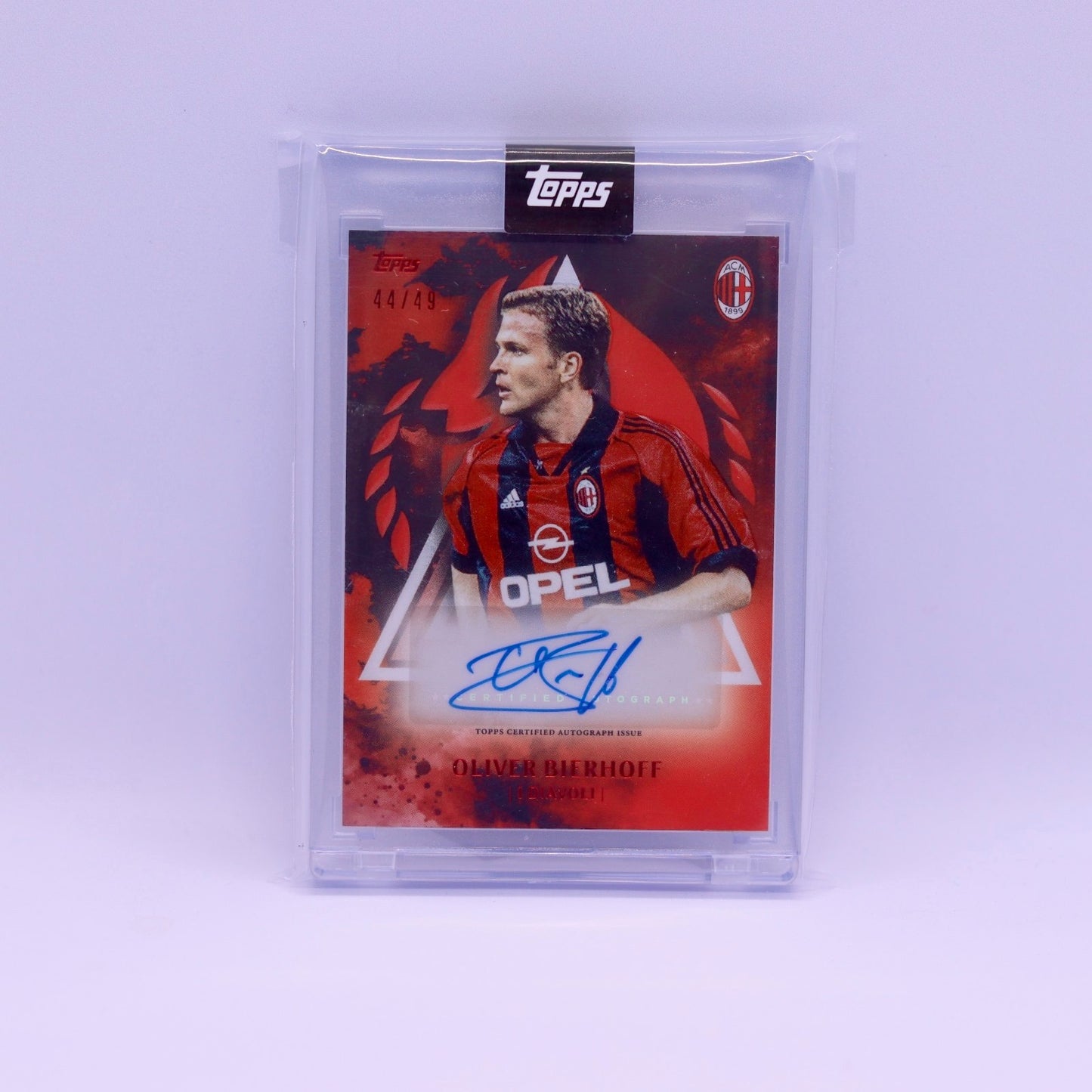 Oliver Bierhoff (44/49) Topps AC Milan 125 Anniversary Color Match Auto