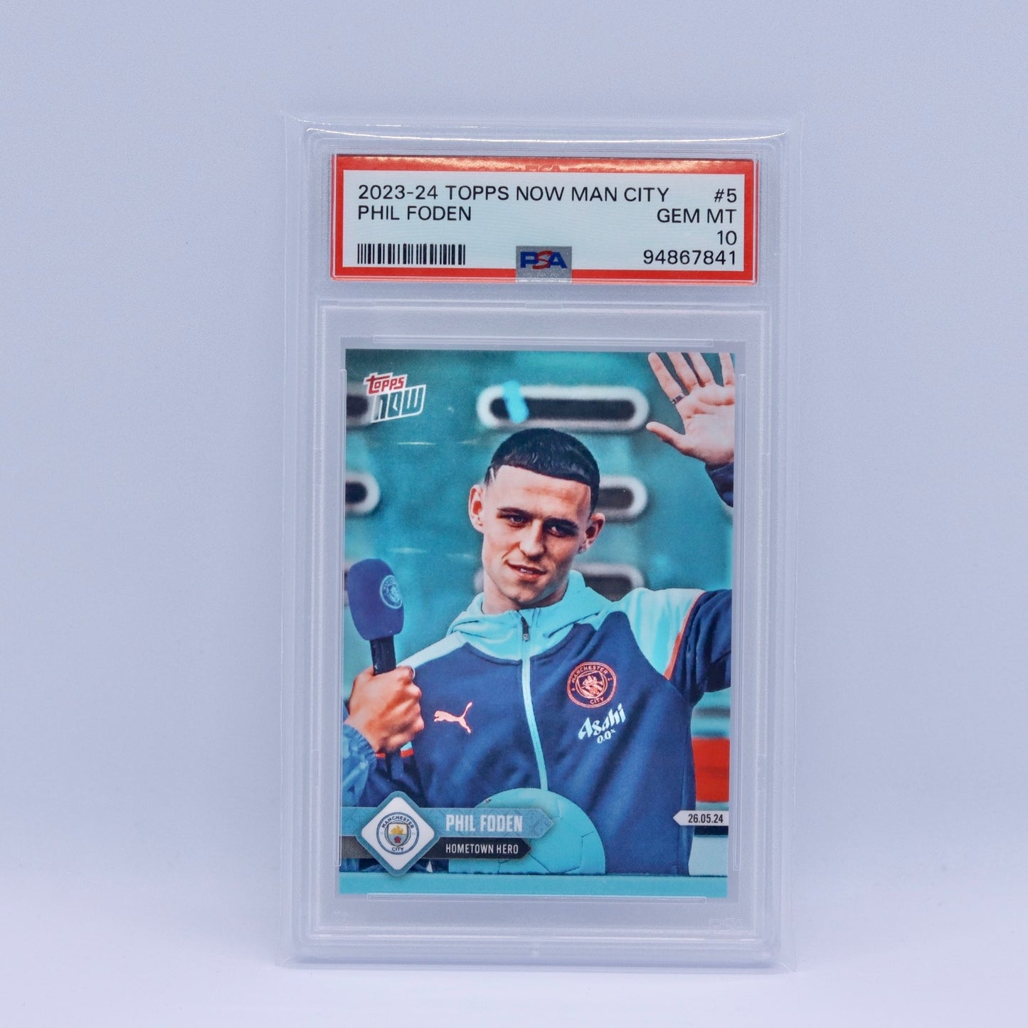 Phil Foden Topps Now PSA 10