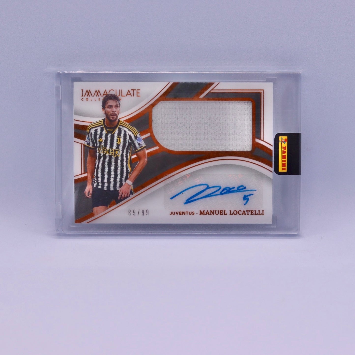 Manuel Locatelli (65/99) Panini Immaculate 2023/2024 Auto Match-Worn