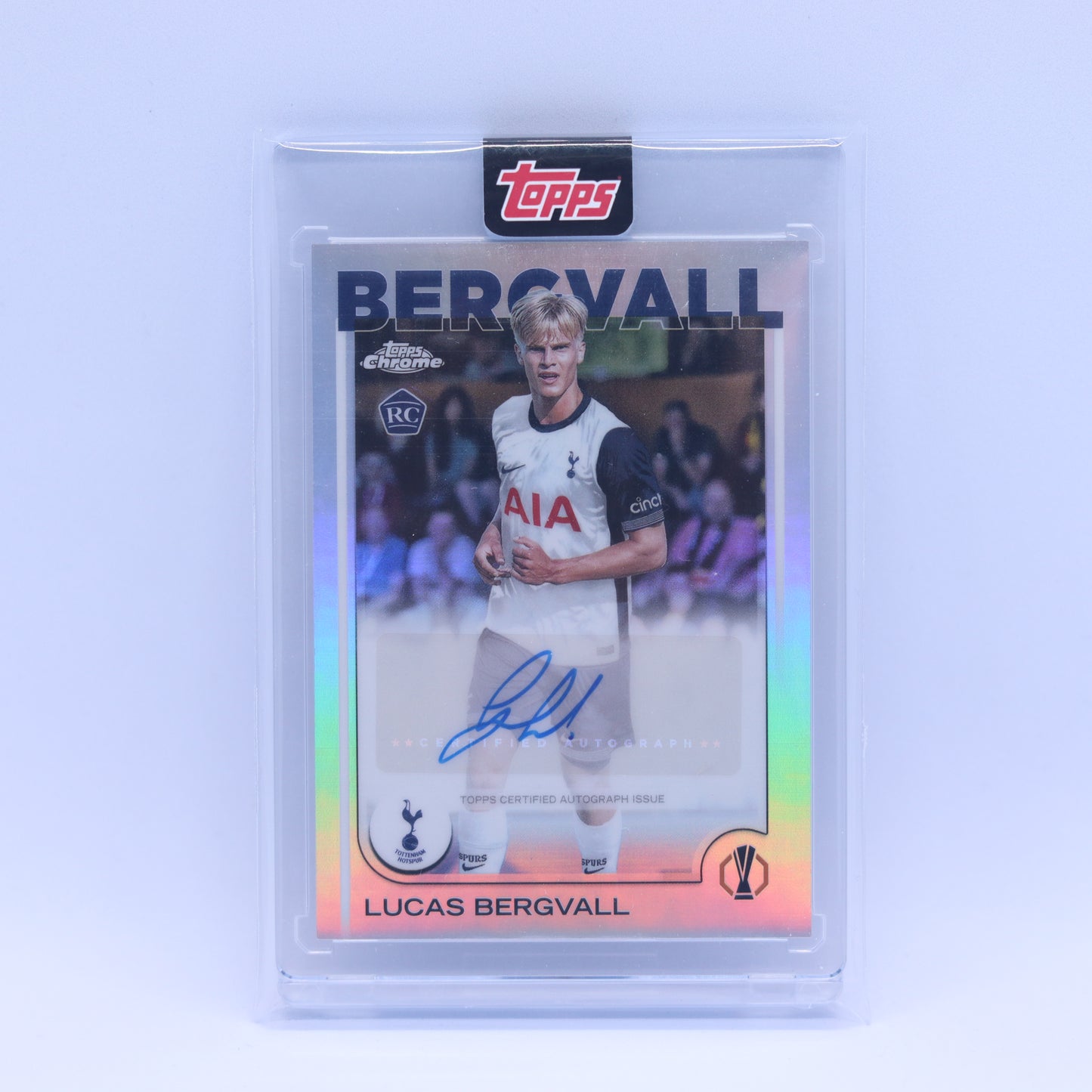 Lucas Bergvall Topps Chrome UEFA Champions League 2025 Auto