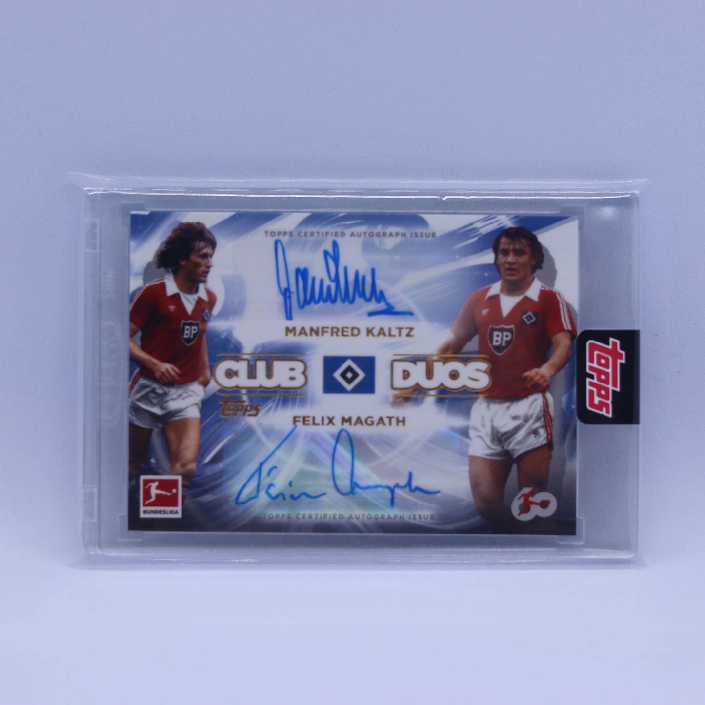 Felix Magath/Manfred Kaltz Dual Auto for HSV Hamburg Topps Bundesliga 60 Years Anniversary 2024