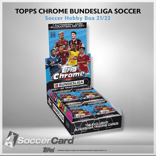 Topps Chrome Bundesliga Soccer Hobby Box 2021/2022