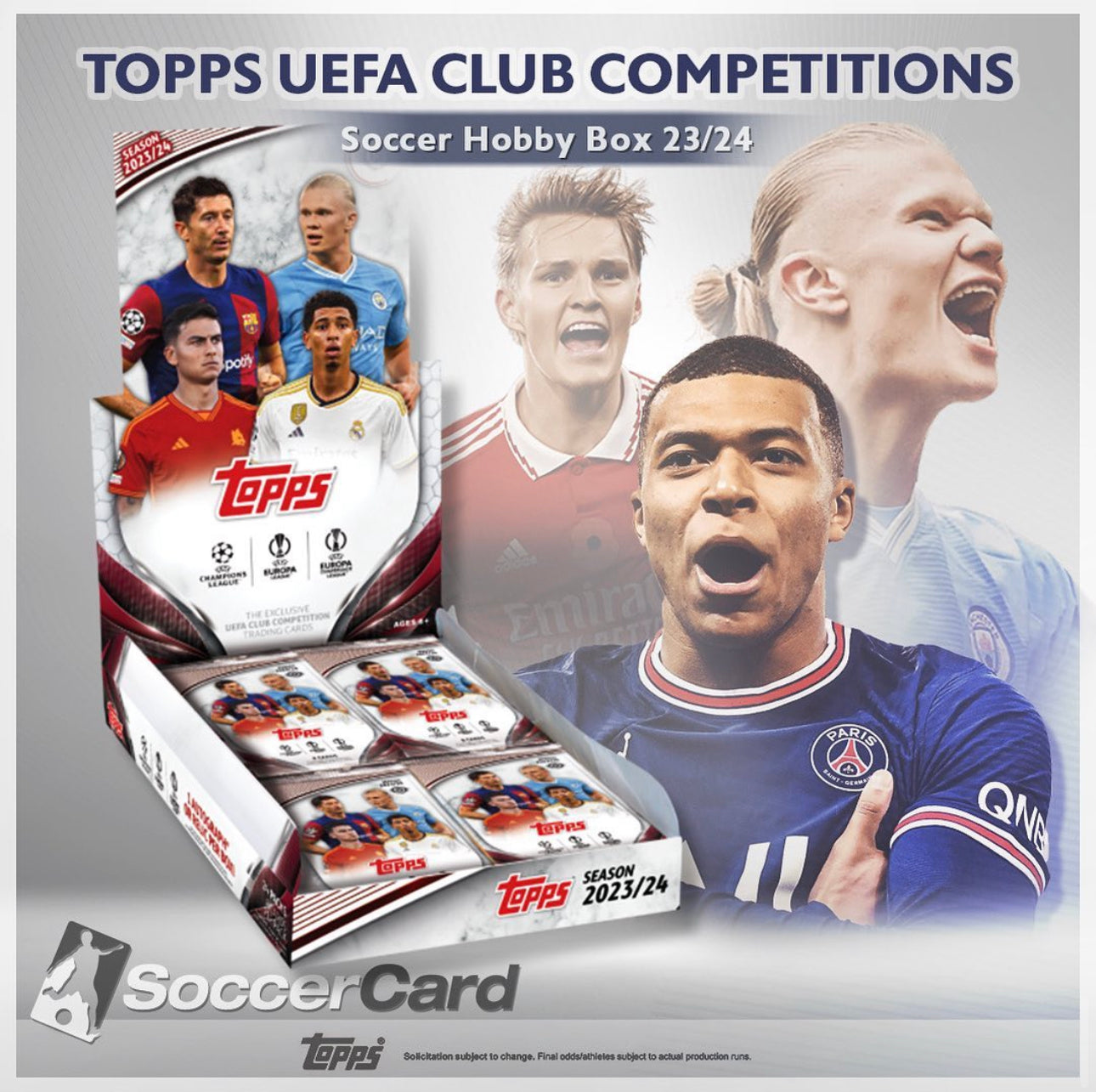 Topps UEFA Club Competitions Soccer Hobby Box 2023/2024