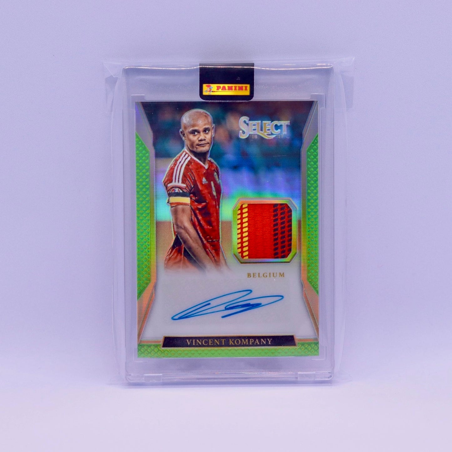 Vincent Kompany (24/35) Panini Select 2016/2017 Player Worn Auto