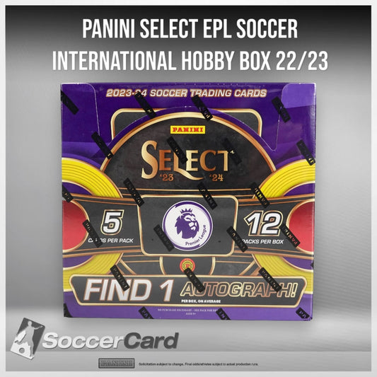 Panini Select EPL Soccer International Hobby Box 2023/2024