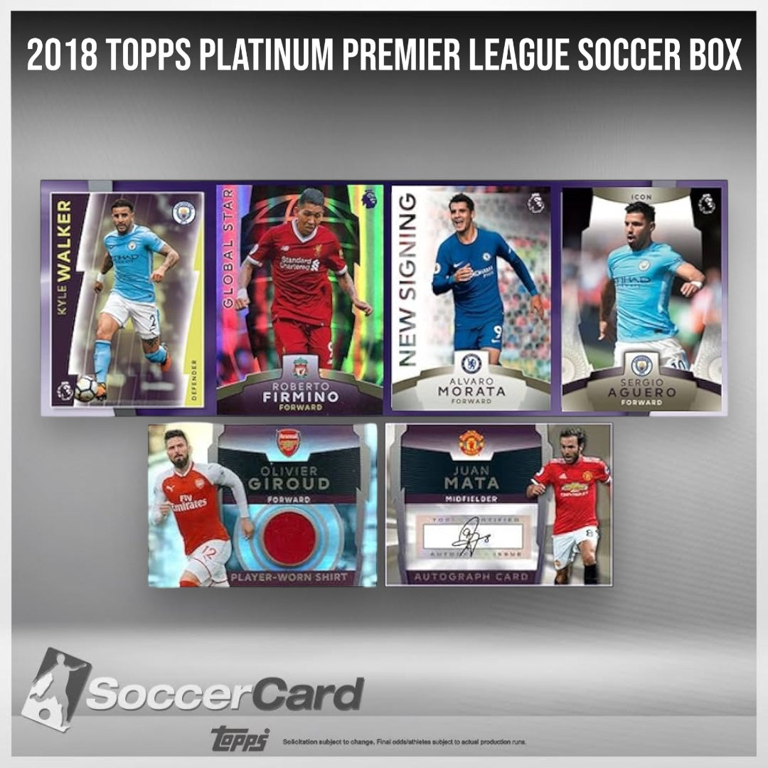 صندوق Topps Platinum Premier League Soccer Box 2018