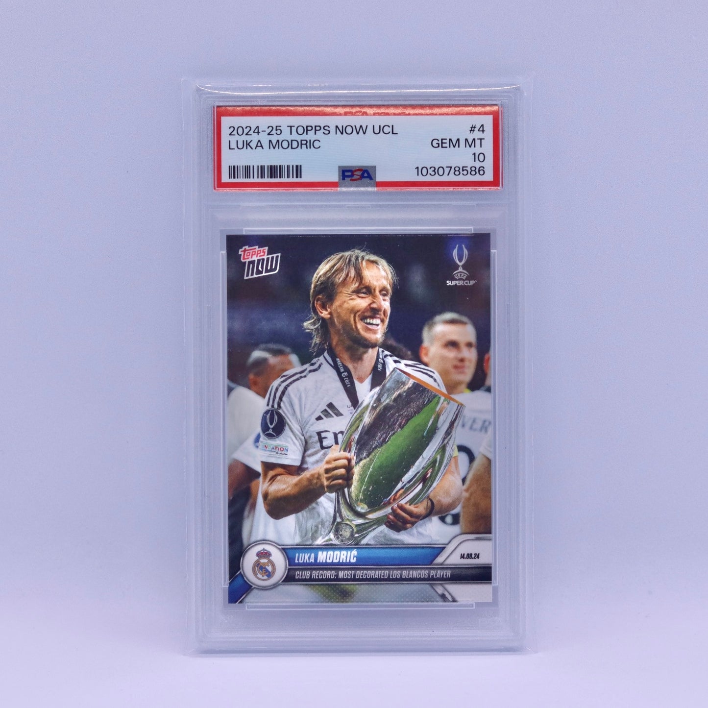 Luka Modric Topps Now PSA 10