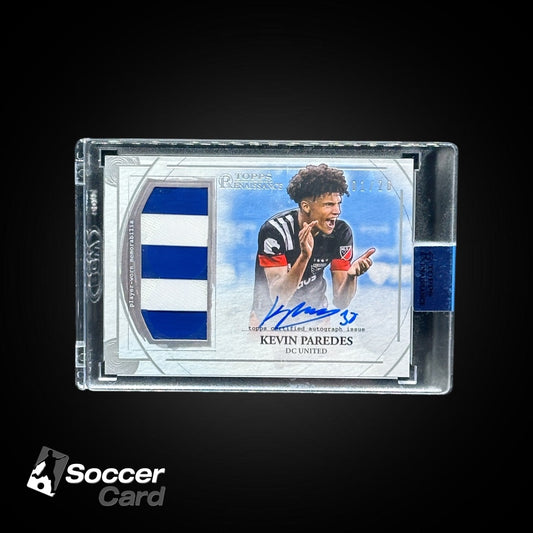 Kevin Paredes (01/20) Topps Renaissance MLS Player Worn Auto Relic Encased