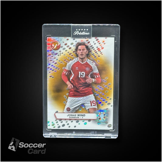 Jonas Wind (49/50) Topps Pristine Road to Euro 2024 Gold Refractor