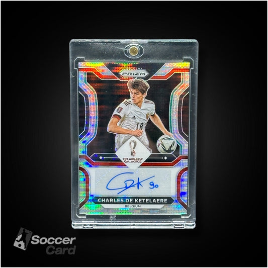 Charles De Ketelaere Breakaway Prizm Signature Qatar World Cup 2022