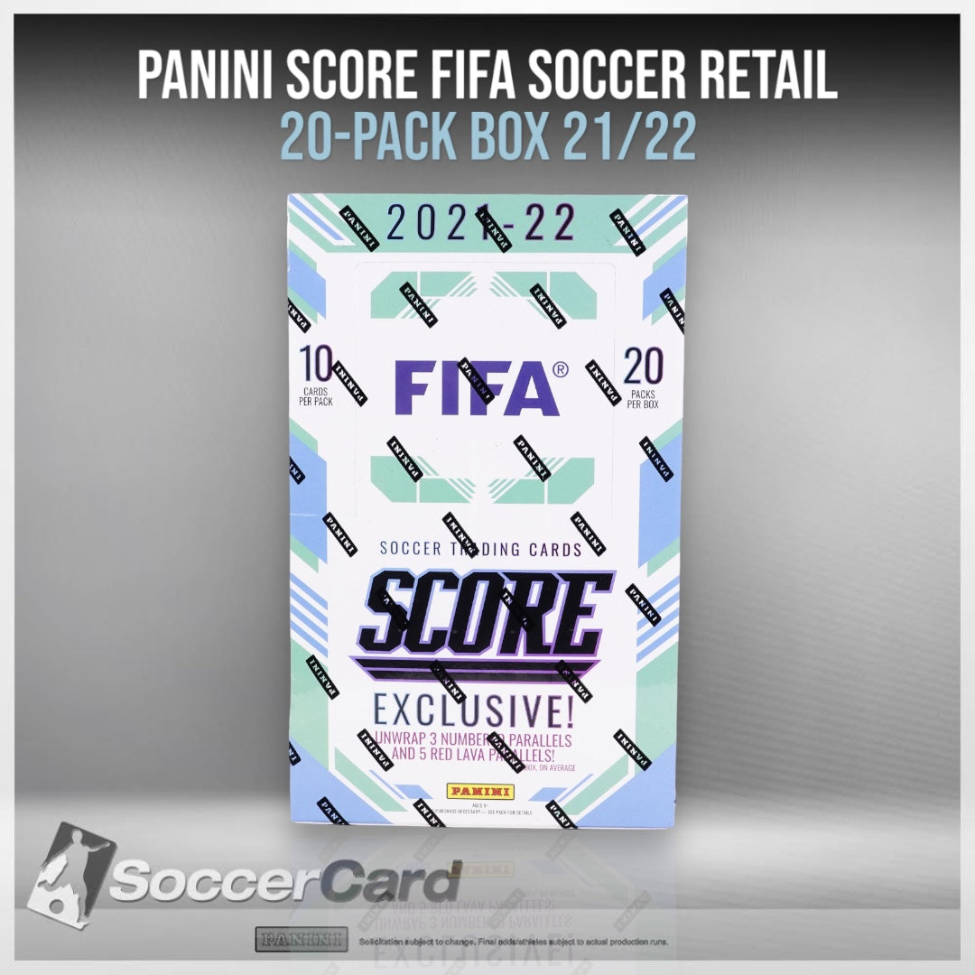 صندوق Panini Score FIFA Soccer Retail، يحتوي على 20 قطعة، 2021/2022 