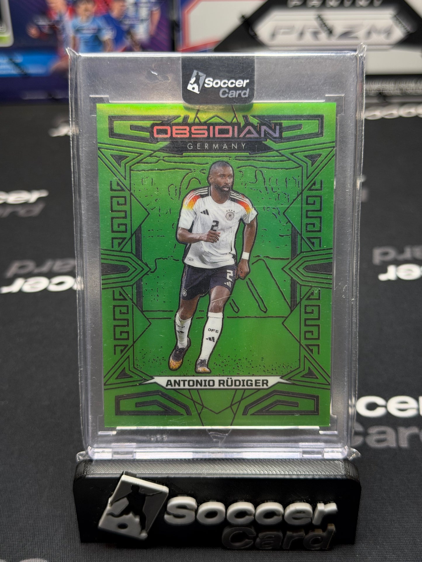Antonio Rudiger /3 Panini Obsidian Green Flood