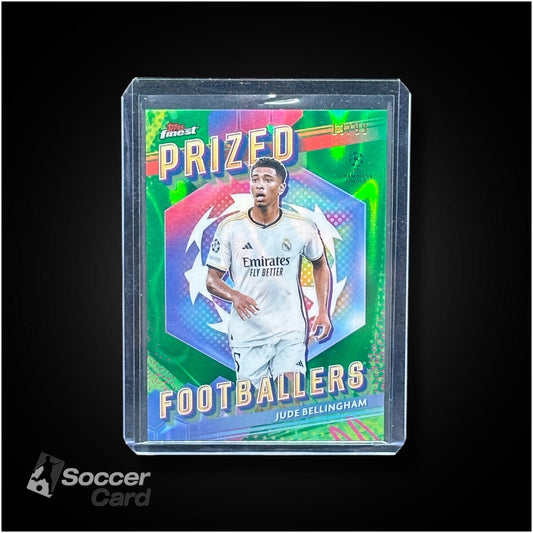 Jude Bellingham (13/99) Topps Finest Prized Footballers Green Lava