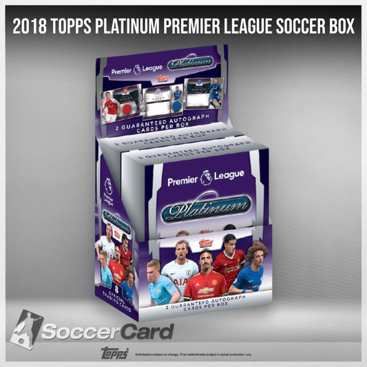 Topps Premier League Platinum Soccer Hobby Box 2018/2019