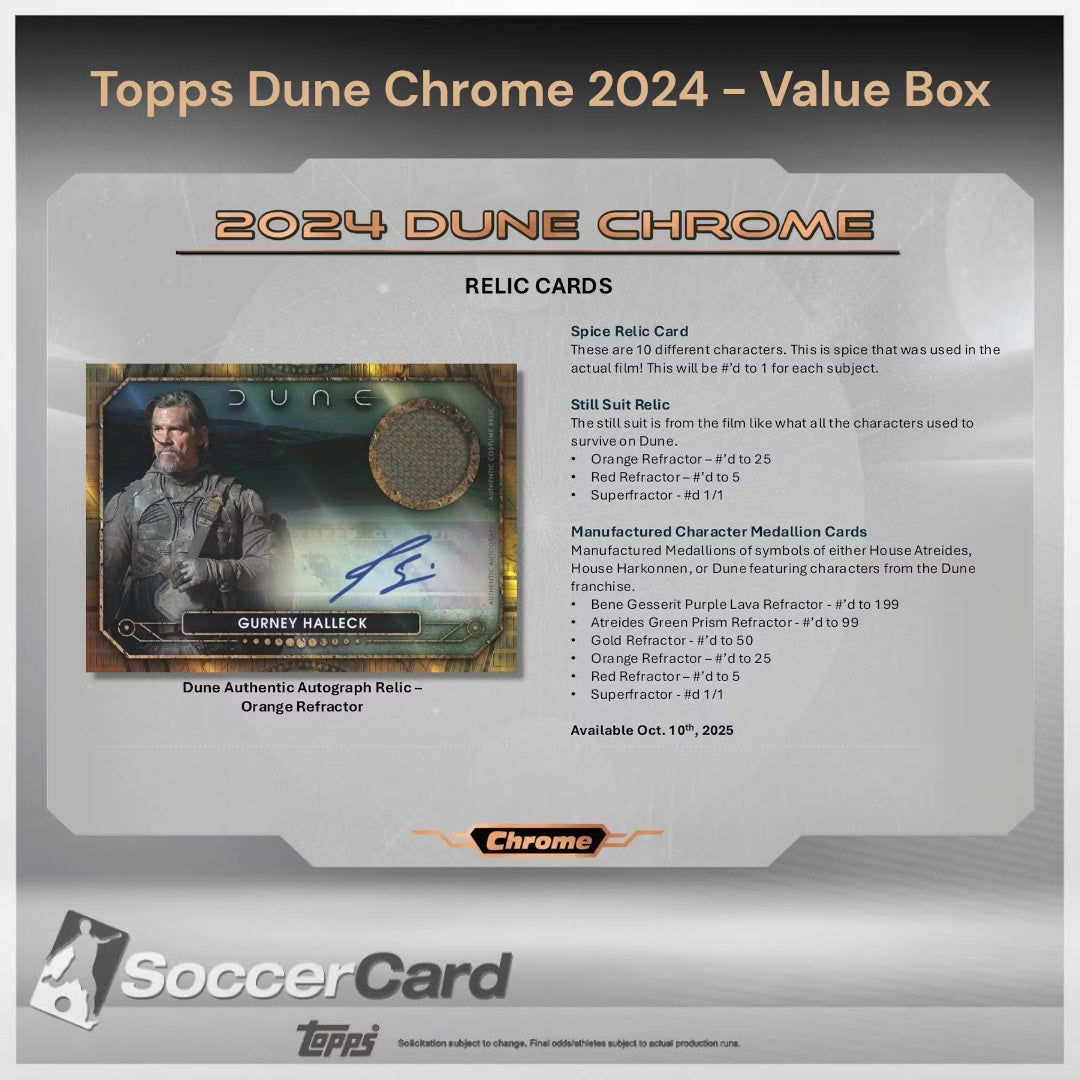 Topps Dune Chrome 2024 - Value Box