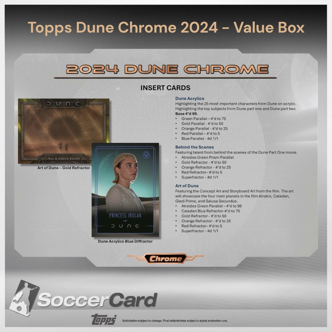 Topps Dune Chrome 2024 - Value Box