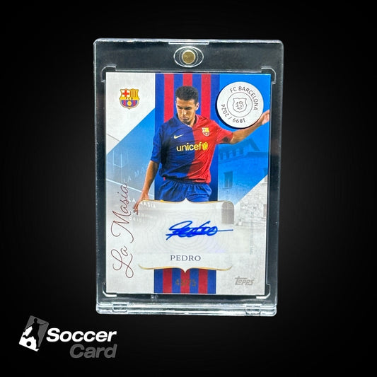 Pedro Rodriguez (45/75) Topps FC Barcelona La Masia Foundation Auto