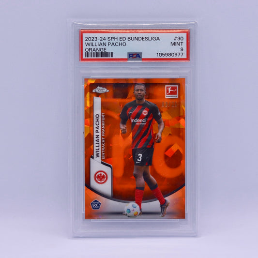 Willian Pacho (02/25) Topps Bundesliga Chrome Sapphire Rookie