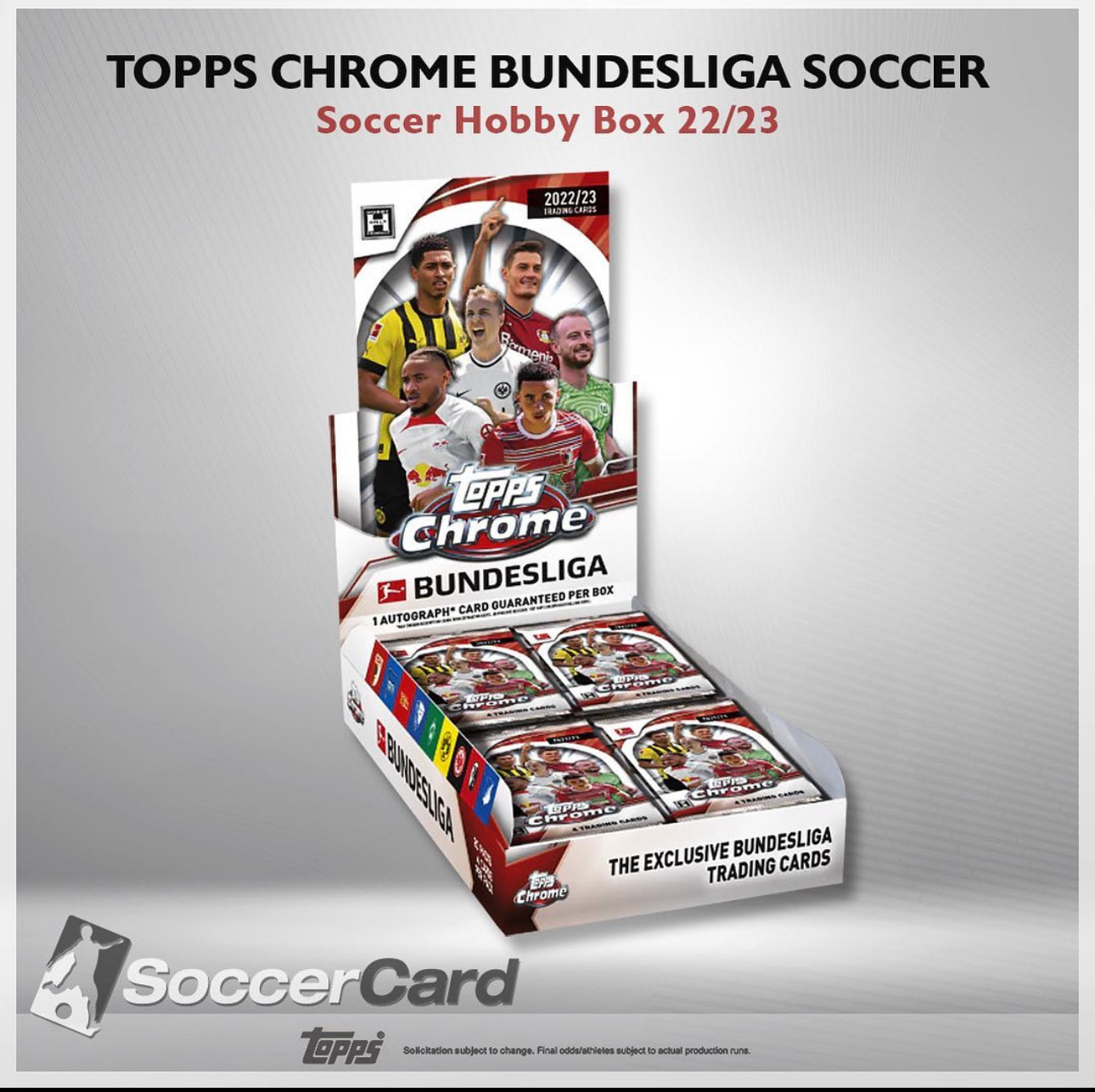 Topps Chrome Bundesliga Soccer Hobby Box 2022/2023