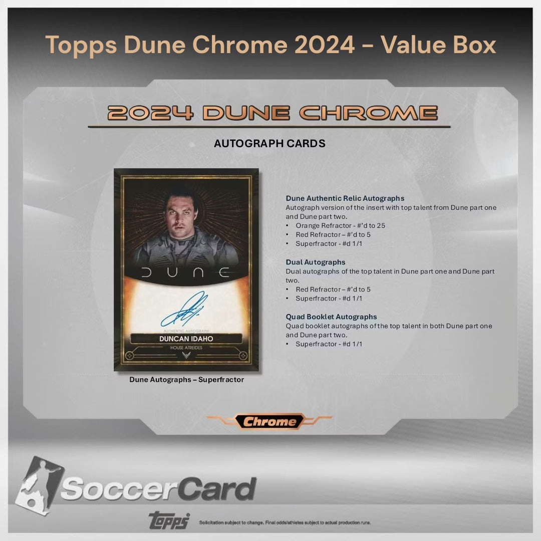 Topps Dune Chrome 2024 - Value Box