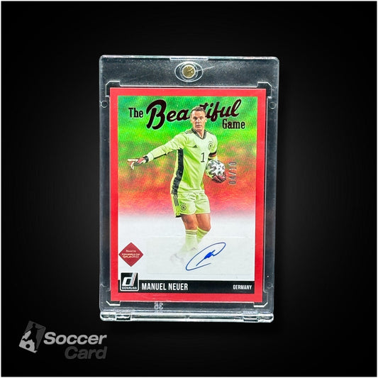 Manuel Neuer (4/10) Panini Donruss 2021/2022 The Beautiful Game Red