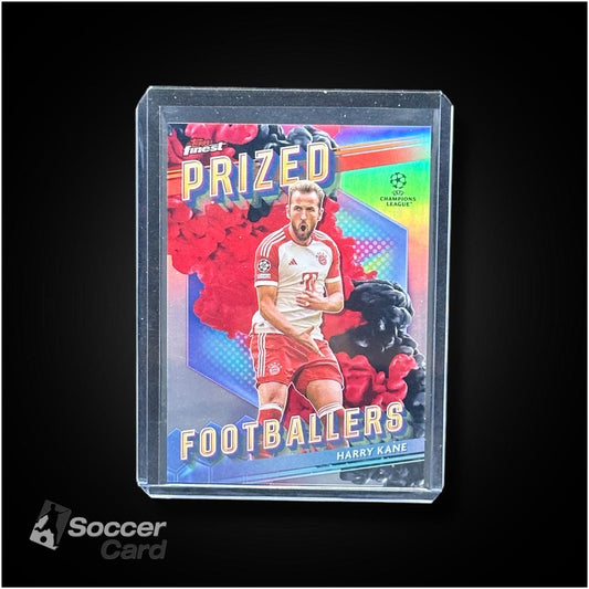 Harry Kane Topps Finest 2023/2023 Prized Footballers Red Black Fusion