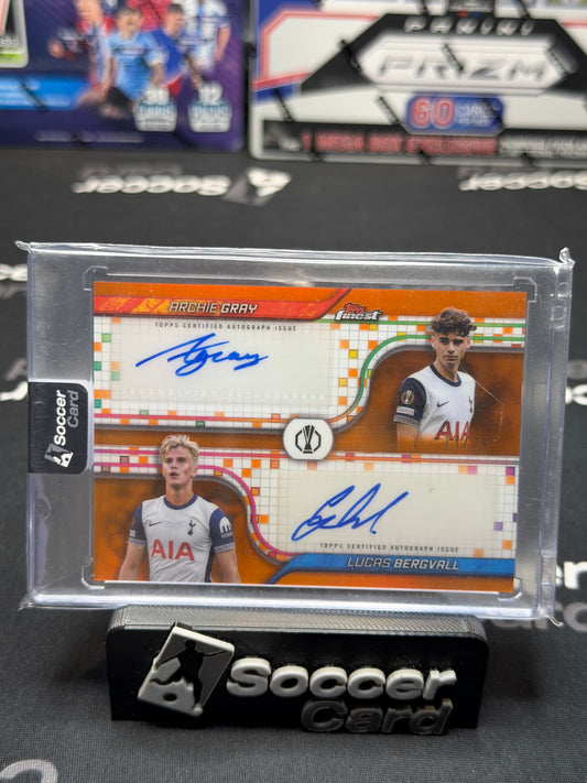 Archie Gray & Lucas Bergvall Dual Auto /25 Topps Finest 2025