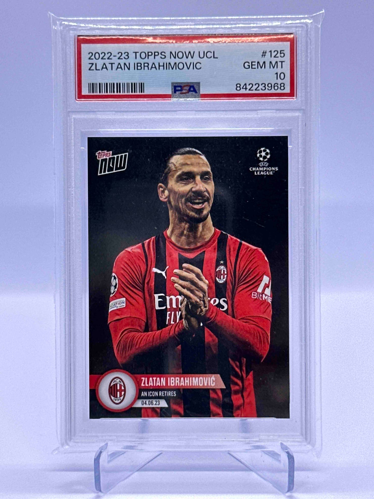 Zlatan Ibrahimovic Topps Now Retires