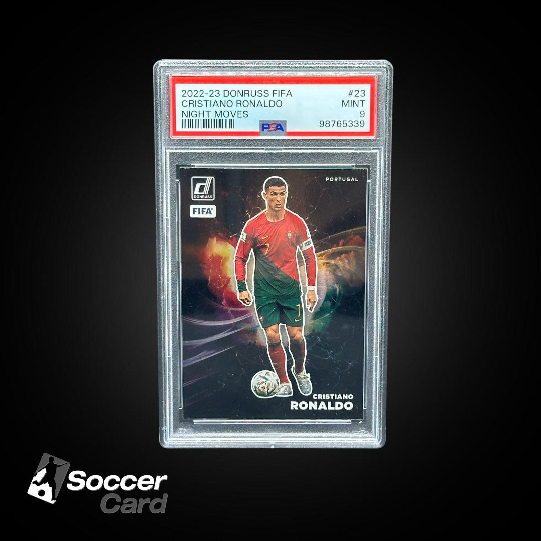 Cristiano Ronaldo Donruss FIFA Night Moves Case Hit - PSA 9