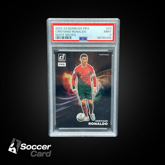 Cristiano Ronaldo Donruss FIFA Night Moves Case Hit - PSA 9
