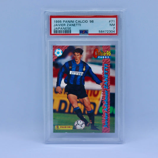 Javier Zanetti Panini Calcio 1996 PSA 7