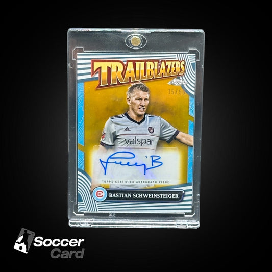 Bastian Schweinsteiger (15/50) Topps MLS Mania Auto Gold 2024