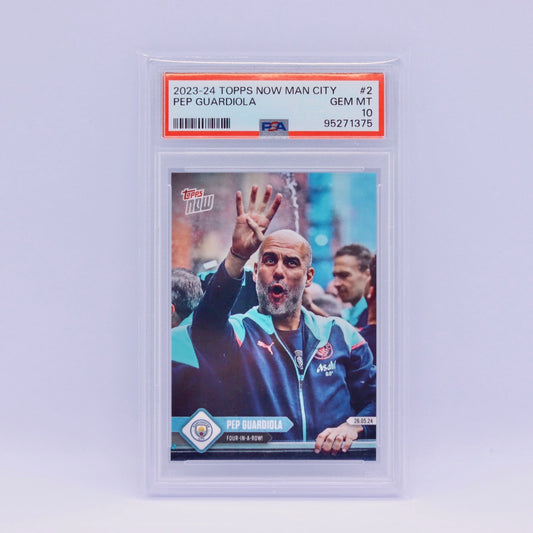 Pep Guardiola Topps Now PSA 10