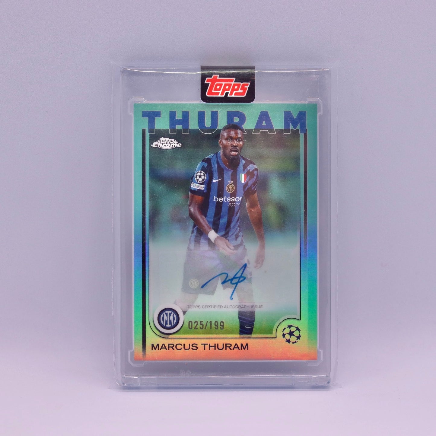 Marcus Thuram (025/199) Topps Chrome UEFA Champions League 2024/2025 Auto