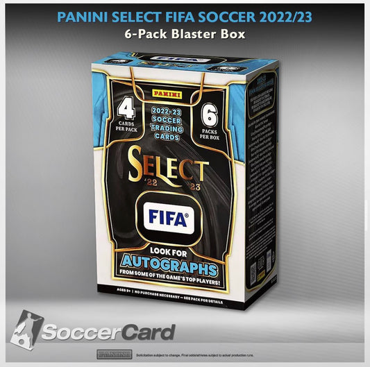 صندوق بلاستر مكون من 6 قطع من Panini Select Soccer 22/23