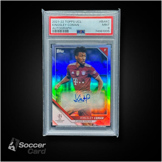 Kingsley Coman Topps UCL 2021/2022 Auto - PSA 9