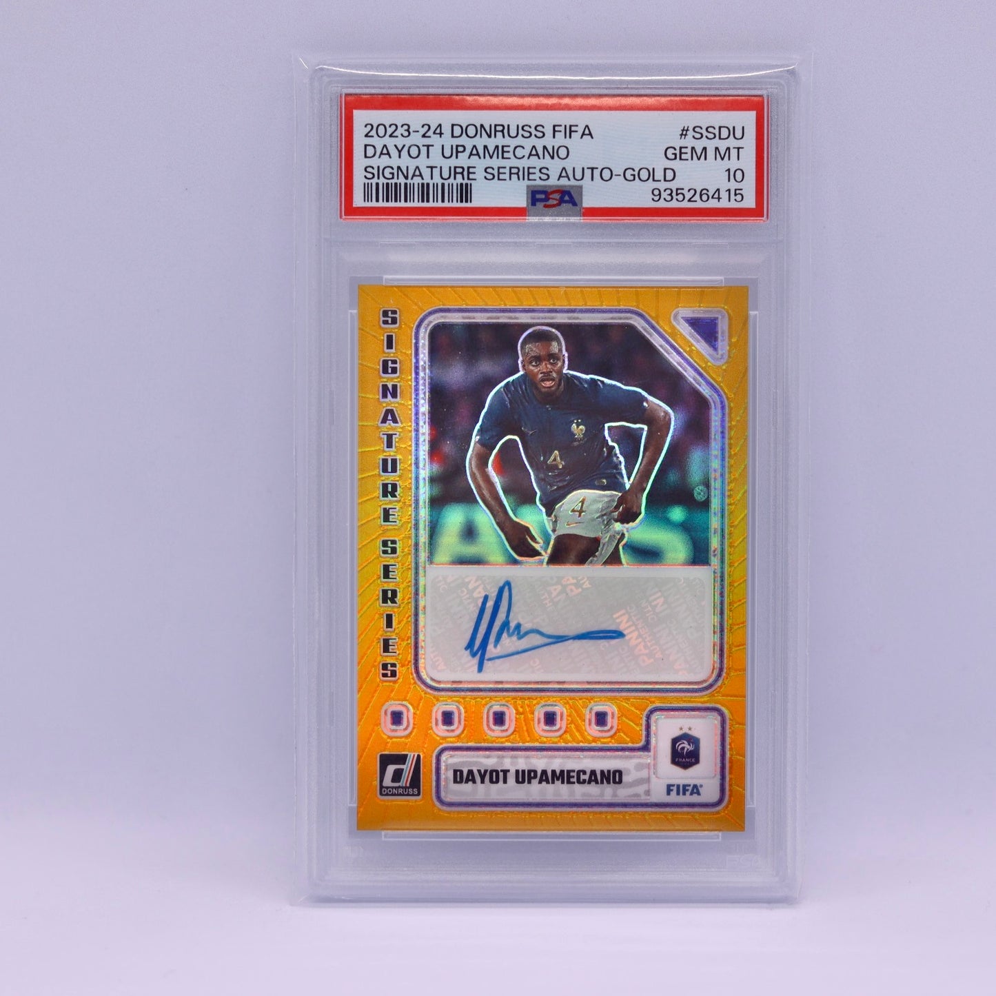 Dayot Upamecano (04/10) Donruss FIFA 2023/2024 Signature Series Gold