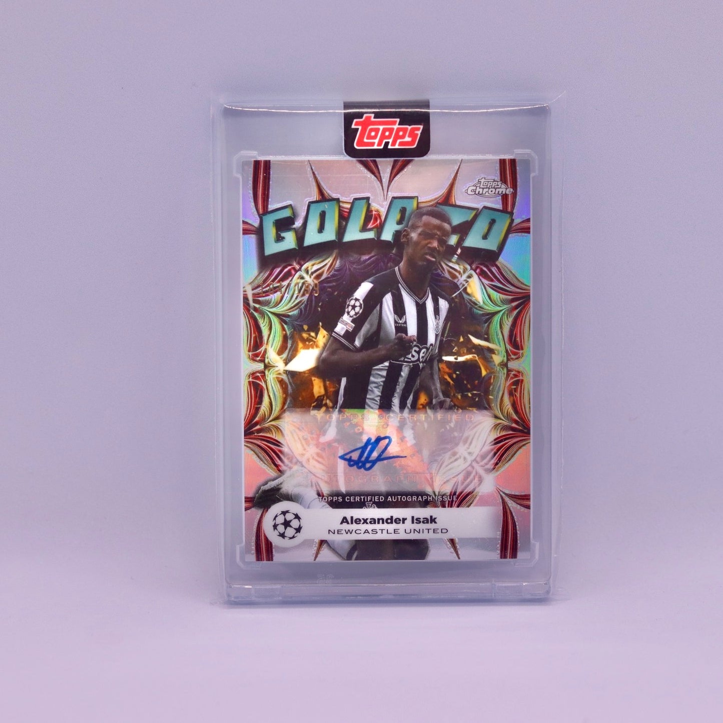 Alexander Isak (104/199) Topps Chrome Golazo SP Auto